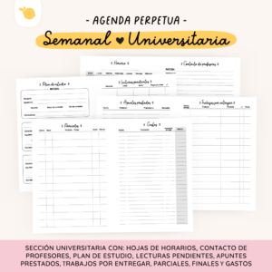 Agenda perpetua - Universitaria