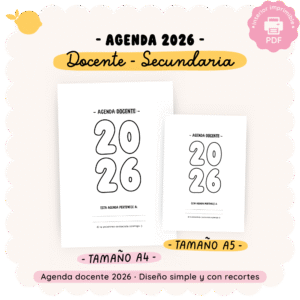 Agenda 2026 - Docente - Secundaria
