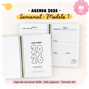 Agenda 2026 - Semanal - Modelo 1