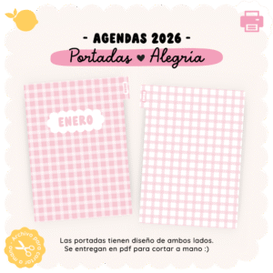 Portadas meses - Alegría - Para imprimir - 2026