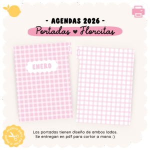 Portadas meses - Florcitas - Para imprimir - 2026