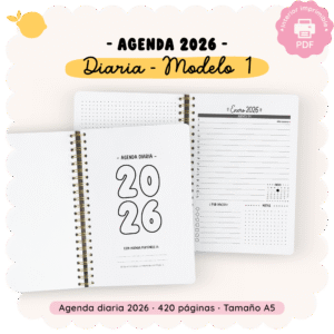 Agenda 2026 - Diaria - Modelo 1