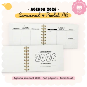 Agenda 2026 - Semanal - Pocket A6