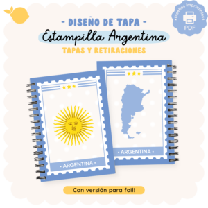 Tapa - Estampilla Argentina - Colección Argentina - A6, A5 y A4
