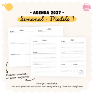 Agenda 2027 - Semanal - Modelo 1