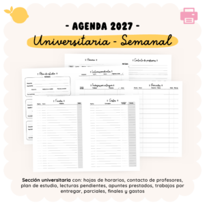 Agenda 2027 - Universitaria